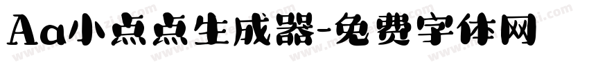 Aa小点点生成器字体转换