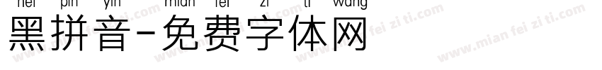 黑拼音字体转换