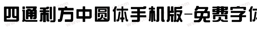 四通利方中圆体手机版字体转换