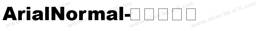 ArialNormal字体转换