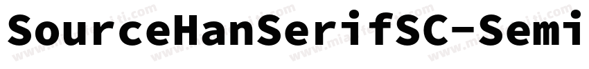 SourceHanSerifSC-SemiBold-GBpc字体转换