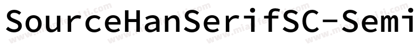 SourceHanSerifSC-SemiBold-GBpc字体转换