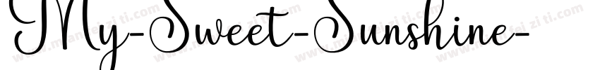 My-Sweet-Sunshine字体转换