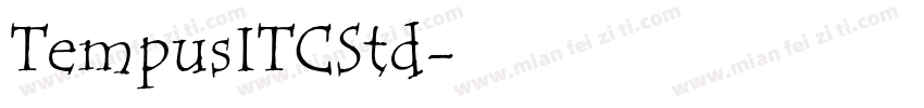 TempusITCStd字体转换