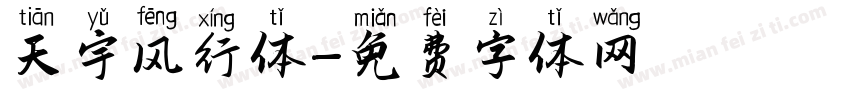 天宇风行体字体转换