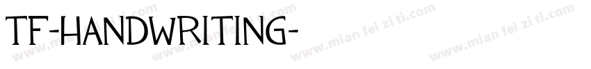 TF-Handwriting字体转换