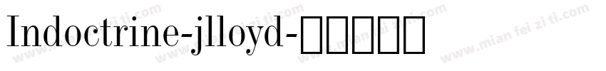 Indoctrine-jlloyd字体转换