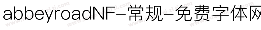 abbeyroadNF-常规字体转换