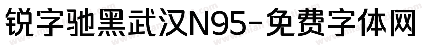 锐字驰黑武汉N95字体转换