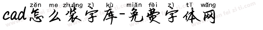 cad怎么装字库字体转换