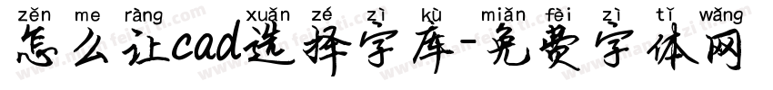 怎么让cad选择字库字体转换