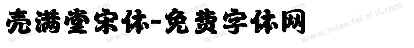 壳满堂宋体字体转换