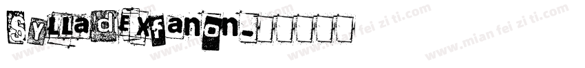 SylladexFanon字体转换