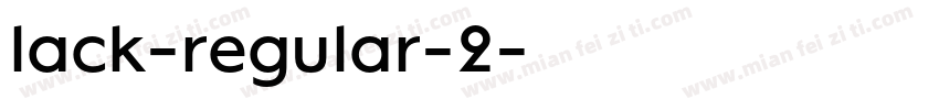 lack-regular-2字体转换