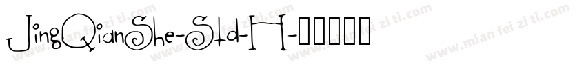 JingQianShe-Std-H字体转换