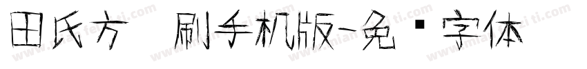 田氏方笔刷手机版字体转换