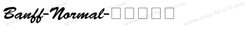 Banff-Normal字体转换