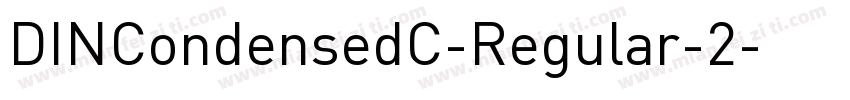 DINCondensedC-Regular-2字体转换