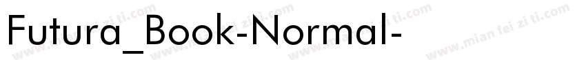 Futura_Book-Normal字体转换