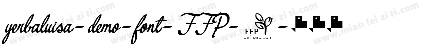 yerbaluisa-demo-font-FFP-1字体转换