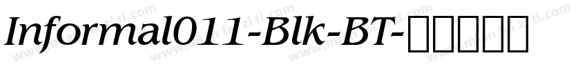 Informal011-Blk-BT字体转换