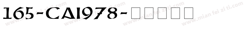 165-CAI978字体转换