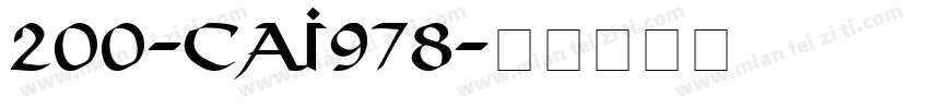 200-CAI978字体转换