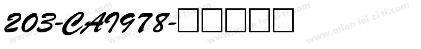203-CAI978字体转换