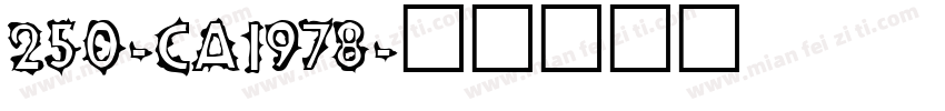 250-CAI978字体转换