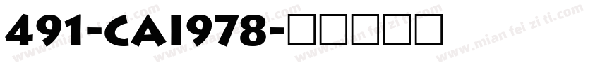 491-CAI978字体转换