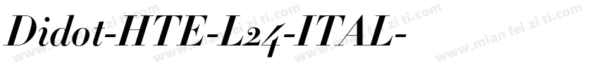 Didot-HTE-L24-ITAL字体转换