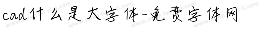 cad什么是大字体字体转换