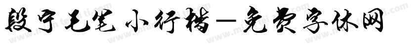 段宁毛笔小行楷字体转换