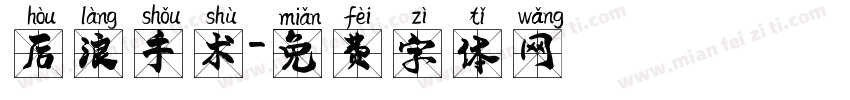 后浪手术字体转换