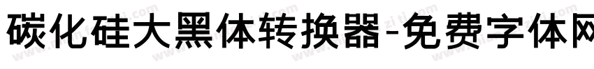 碳化硅大黑体转换器字体转换