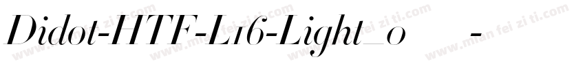 Didot-HTF-L16-Light_0手机版字体转换