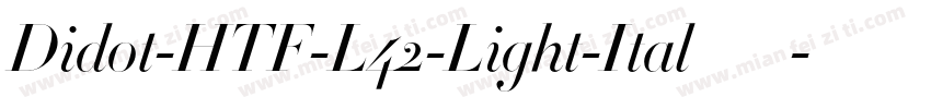 Didot-HTF-L42-Light-Ital手机版字体转换