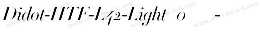 Didot-HTF-L42-Light_0转换器字体转换