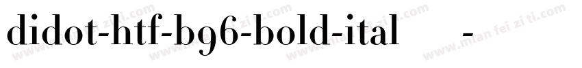 didot-htf-b96-bold-ital转换器字体转换