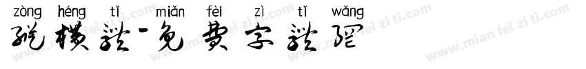 纵横体字体转换