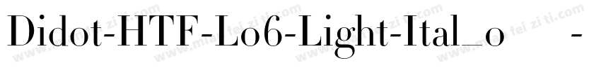 Didot-HTF-L06-Light-Ital_0转换器字体转换