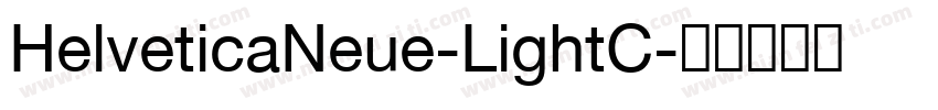 HelveticaNeue-LightC字体转换