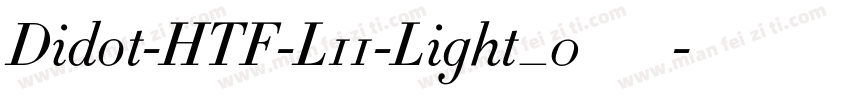 Didot-HTF-L11-Light_0手机版字体转换