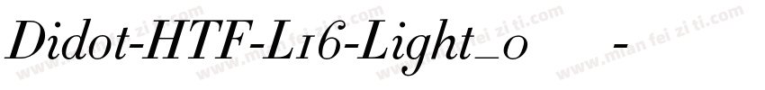 Didot-HTF-L16-Light_0手机版字体转换