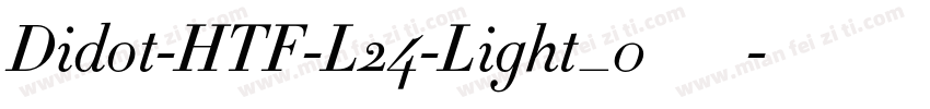 Didot-HTF-L24-Light_0手机版字体转换