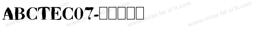 ABCTEC07字体转换