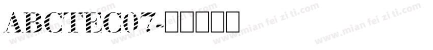 ABCTEC07字体转换