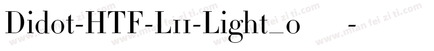 Didot-HTF-L11-Light_0手机版字体转换