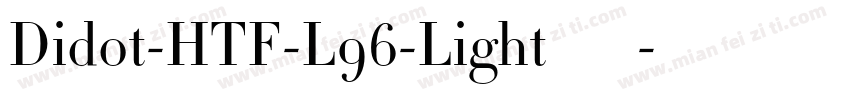 Didot-HTF-L96-Light手机版字体转换