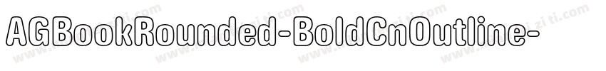 AGBookRounded-BoldCnOutline字体转换